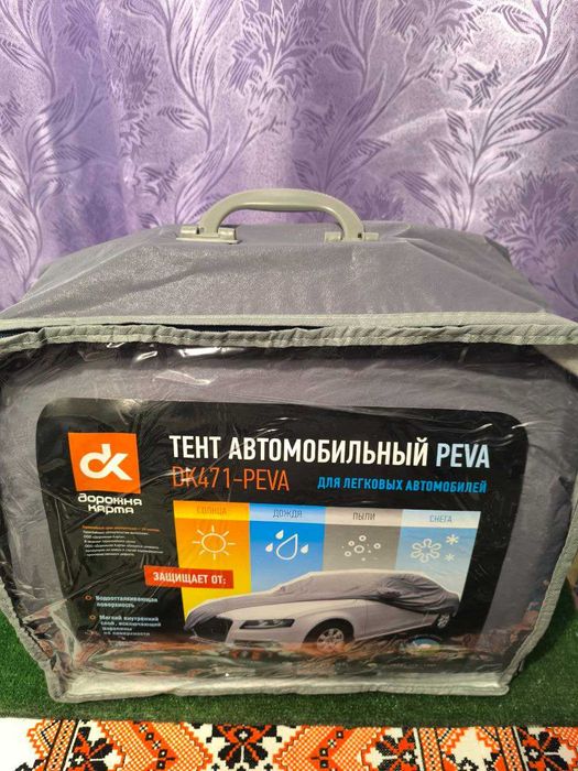 Тент на авто Peva 432x166x120 cм , з вухами для зеркал.