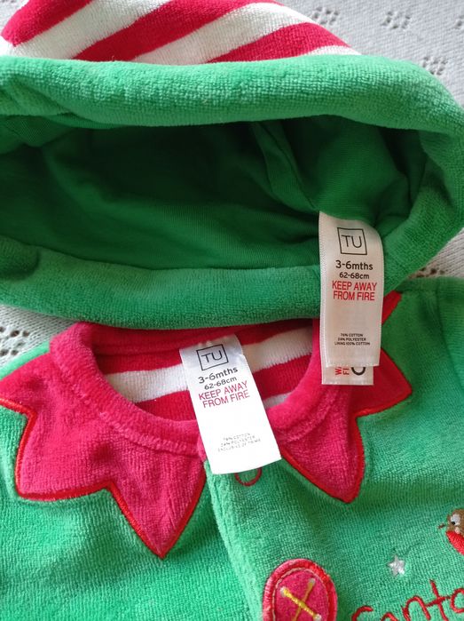 Костюм Эльф, слип, человечек на 3-6 месяцев, рост 62-68 см