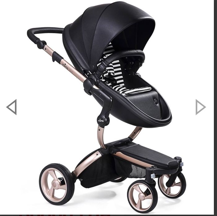 Коляска Mima Xari 2 в 1 black шасі rose gold