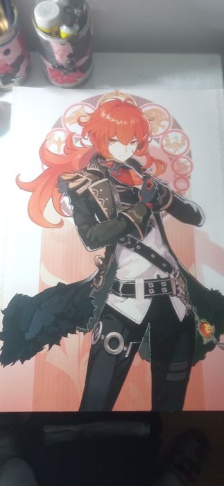 Poster de anime e genshin impact