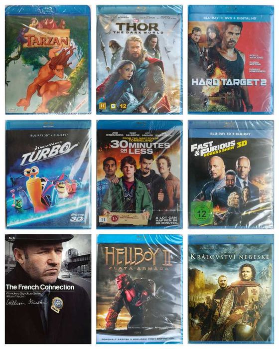 Blu-ray Диски Amaray с русским и украинским языком