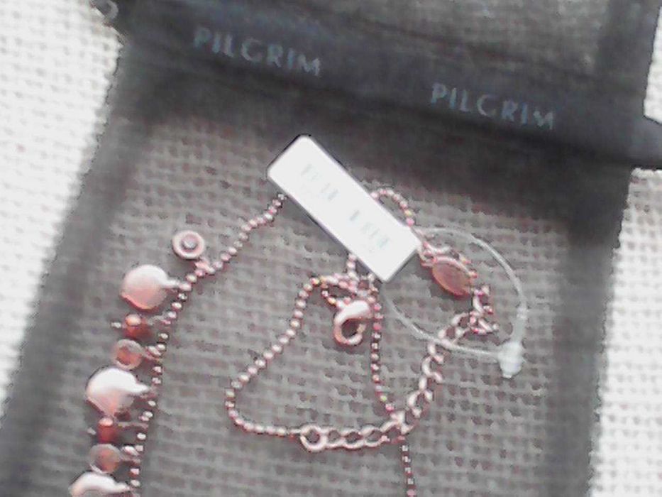 Naszyjnik z Miedzi z Listkami -Pilgrim/dł.42cm/