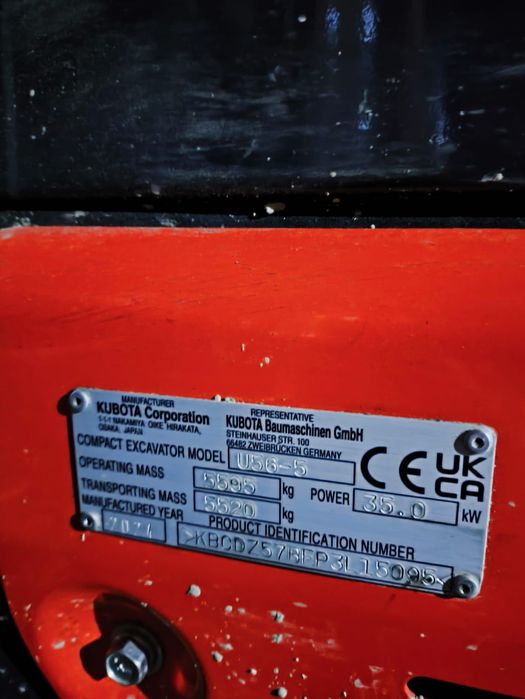 Cesja leasingu koparki Kubota 5,5 T