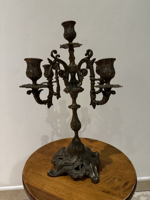 Candelabro antigo em Estanho