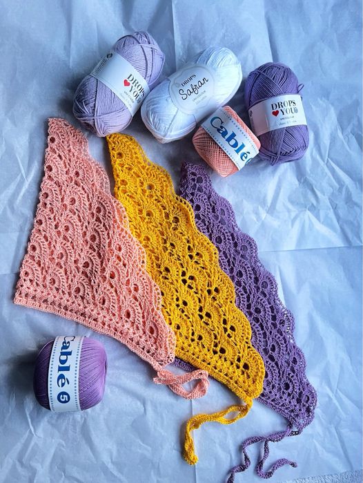 Chustka na głowę dla dziewczynki 1,5-3 lata