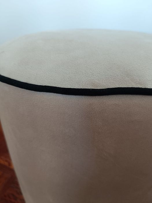 Puff Antoine 34 x 34 x 39 cm Bege Leroy Merlin