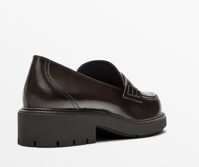 Шкіряні лофери Massimo Dutti 39