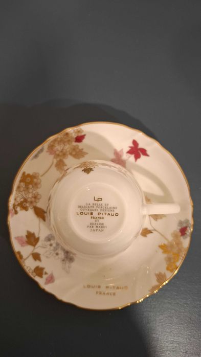 2 chávenas de porcelana Louis Pitaud