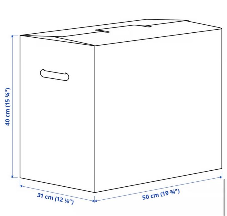 62 moving boxes (caixas IKEA)