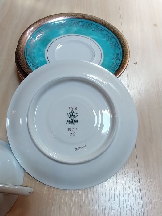 Lote de chávena de chá e pires da Alka Bavaria