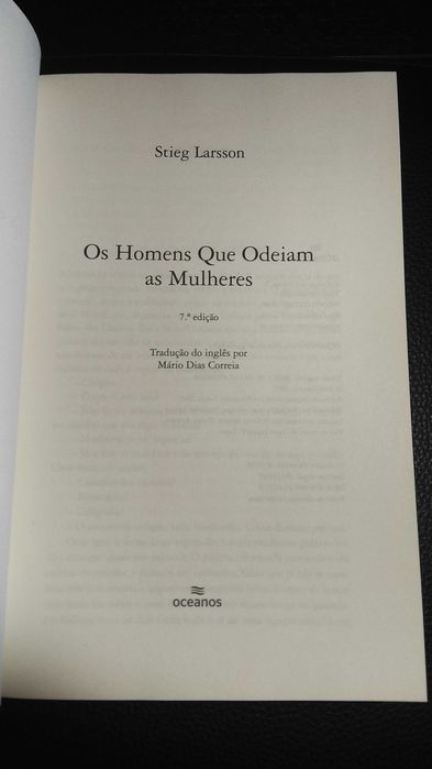 OS HOMENS QUE ODEIAM AS MULHERES - Stieg Larsson - Saga Millennium
