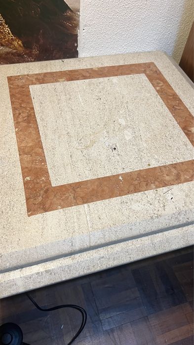 Vendo Conjunto Mármore (Mesa Jantar + Mesa de Apoio + Secretária)