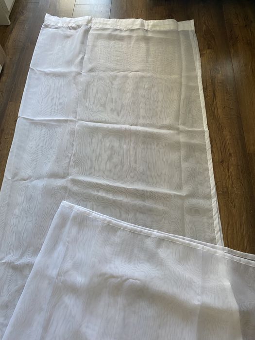 2 x firanka biała mgiełka dwie firanki jak nowe