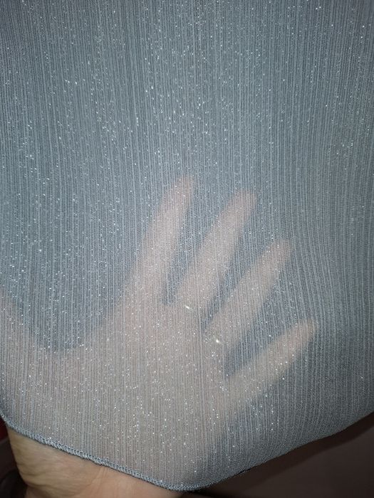 Tiulowa szara spódniczka