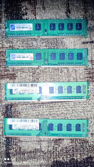 Продам ОЗУ DDR3 8GB.4планки по 2gb.