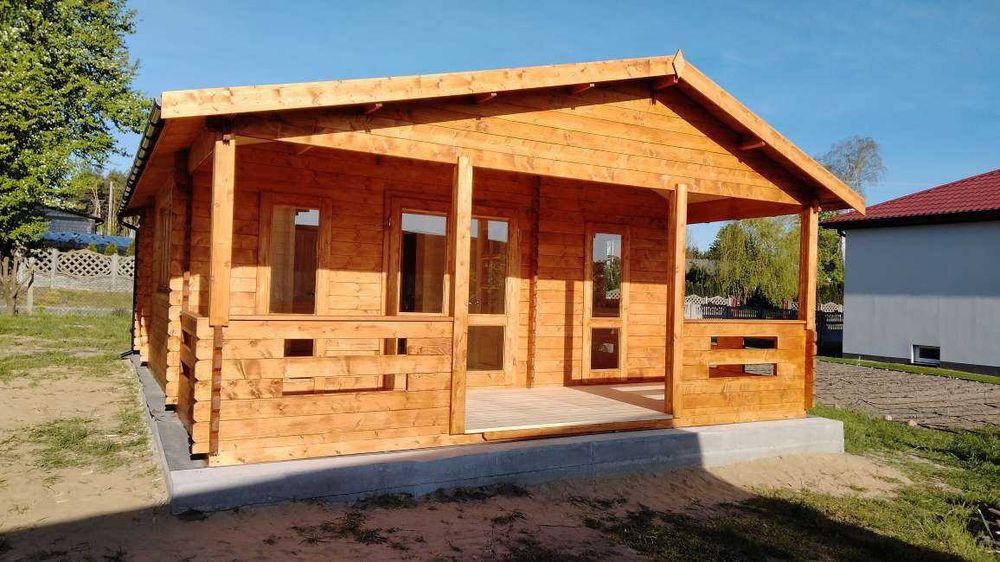 Domek drewniany altana ogrodowa domek letniskowy Adam 3