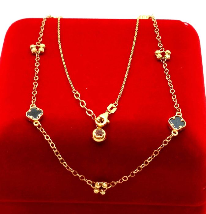 Złoty naszyjnik Zdobiony NOWY PR.585 W:4,60gr Dł.42-45cm InterSKLEP