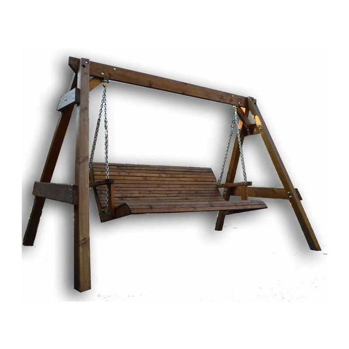 Huśtawka ogrodowa drewniana