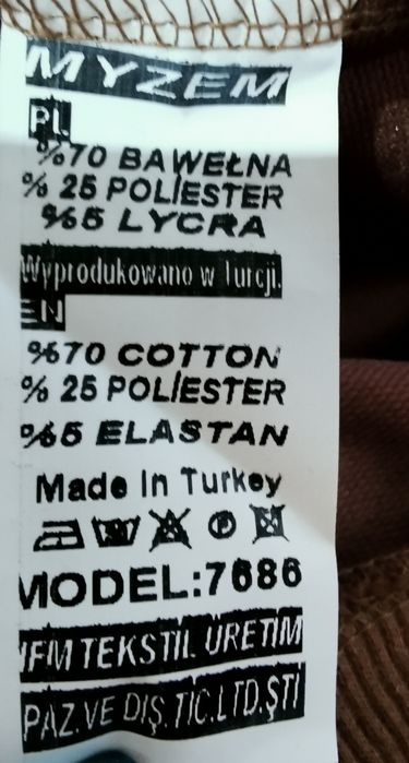 Świetna czekoladowa bluza z falbankami Myzem