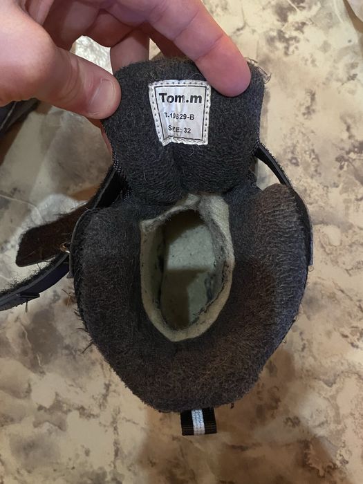 ботиночки детские теплые зимние 32 размер