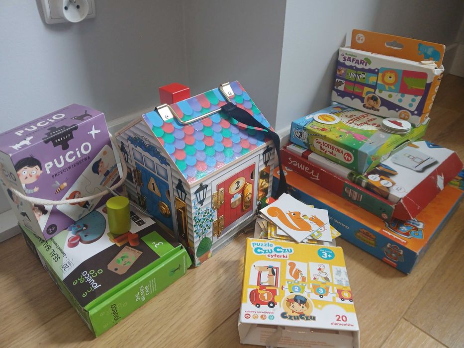 Zabawki calosc puzzle foka balansujaca gry itp