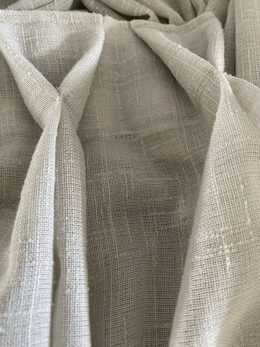 Cortinas em linho efeito gravata