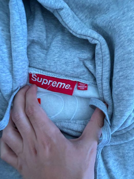 Hoodie cinzento da Supreme
