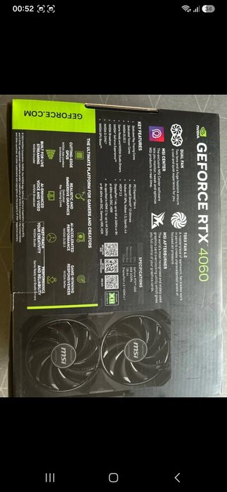 Plaça gráfica Ventus rtx 4060 8gb