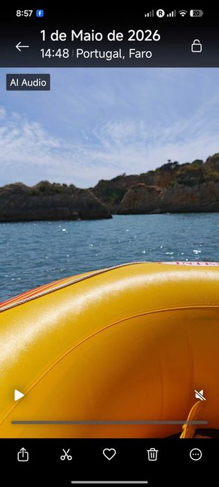Barco de borracha para 2/3 pessoas 300 a remos