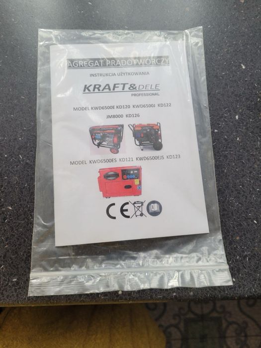 Генератор дизельний Kraft&Dele KD126 7kBt 16 літрів пуск ручний/електр