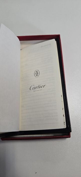 * Cartier * Pasha - skórzane etui / organizer / kalendarz - NOWE