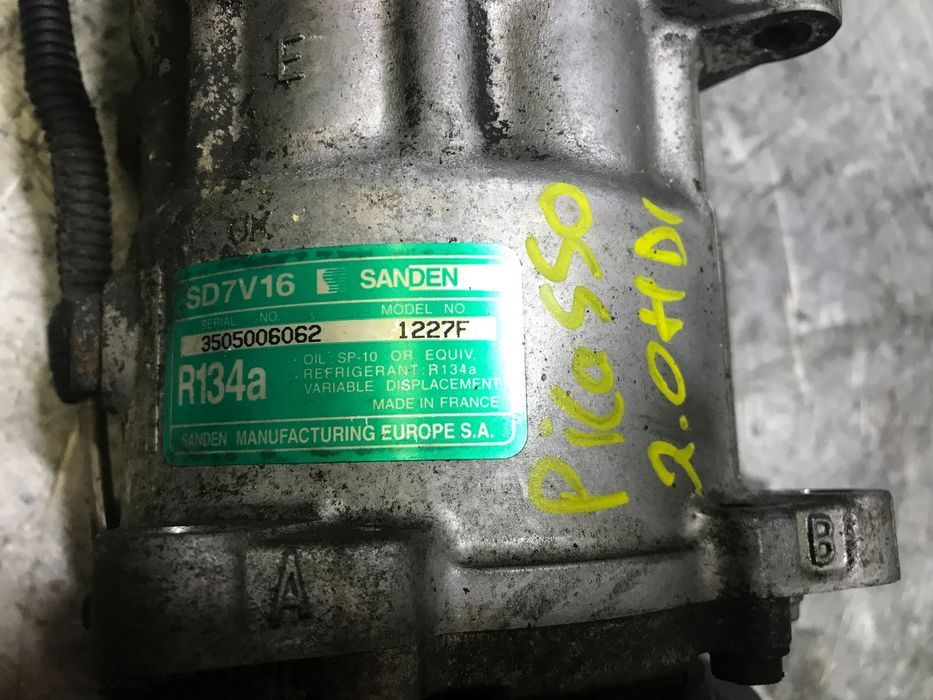 COMPRESSOR AC CITROEN BERLINGO / XSARA PICASSO 1.9D 2.0HDI SD7V16