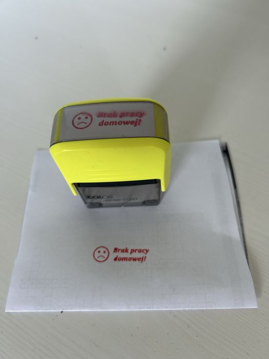 Stempel Brak pracy domowej!