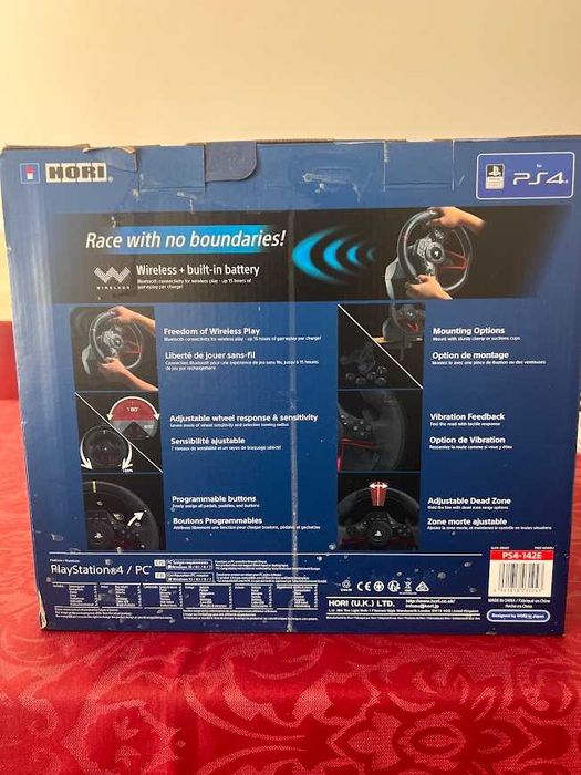 Volante + Pedais HORI Racing Wheel Apex (Wireless - PS4 - Preto)