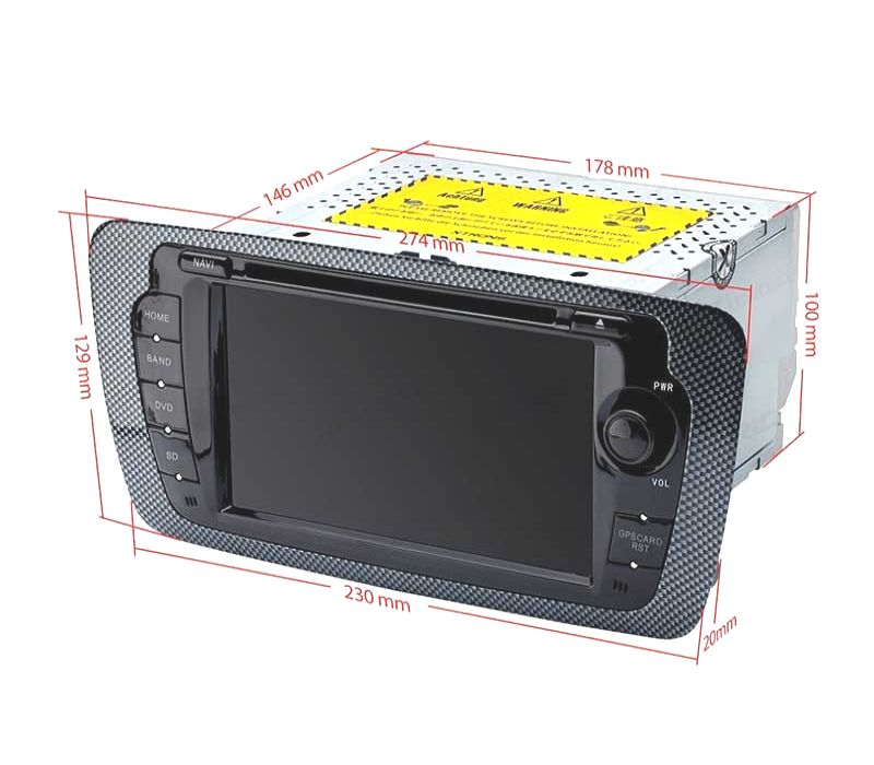 AUTO RADIO GPS LCD TÁCTIL 7" PARA SEAT IBIZA 6J ANDROID 11 Y CARPLAY