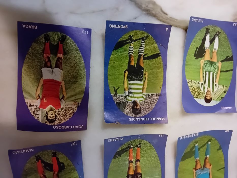 Conjunto de 8 Cromos 1980