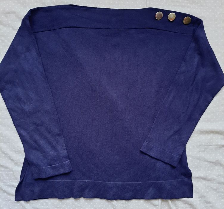 Granatowy sweterk zara