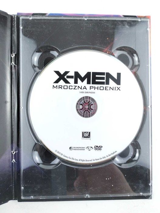 X-Men Mroczna Phoenix film DVD z książką