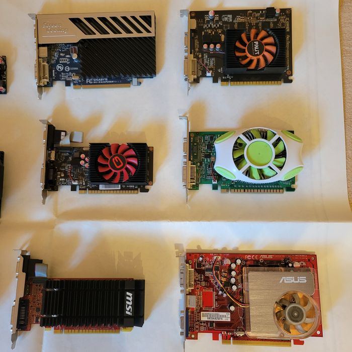 Видеокарта 1 / 2 ,gb Nvidia amd hdmi dvi vga dp