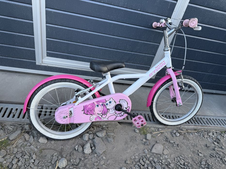 Rowerek btwin 16’ dzieciecy dziewczęcy różowy