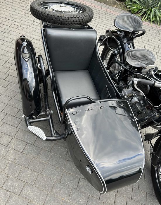 motocykl K-750 z koszem, rok 1960, ural, dniepr