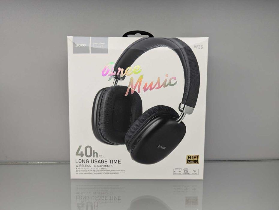 Держат 40 часов! Наушники беспроводные Hoco W35 для iphone аирподс