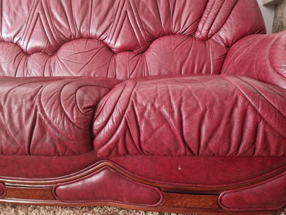 Sofás em pele genuína como novos