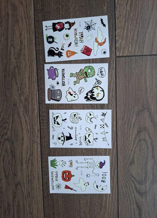 Świecące tatuaże - Halloween
