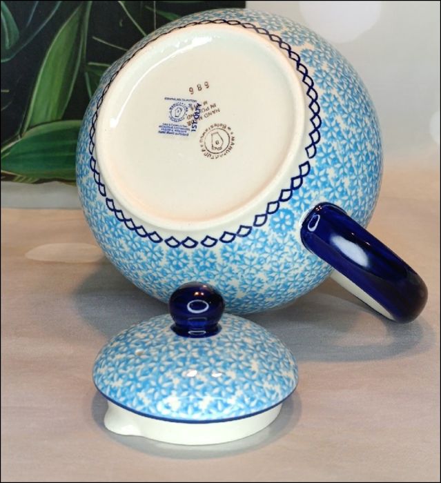 Czajnik imbryk ceramiczny duży 1,5L Ceramika Bolesławiec