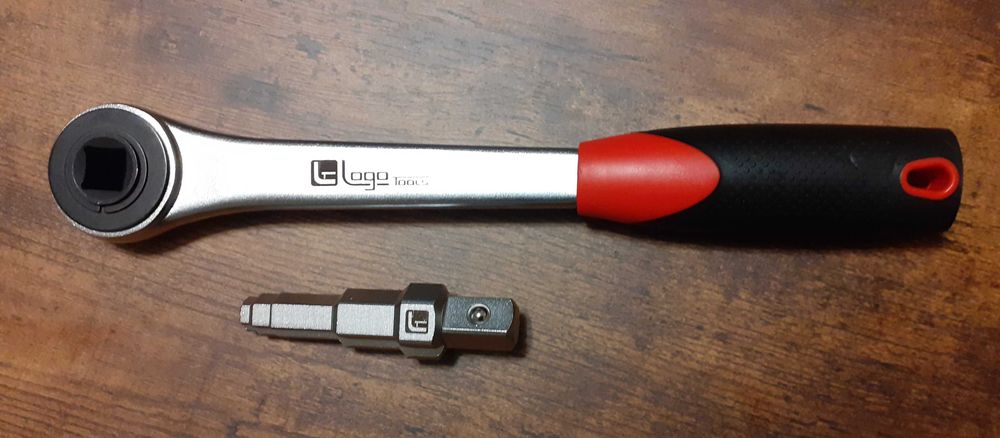 Klucz do Śrubunków i Przedłużek Logo Tools