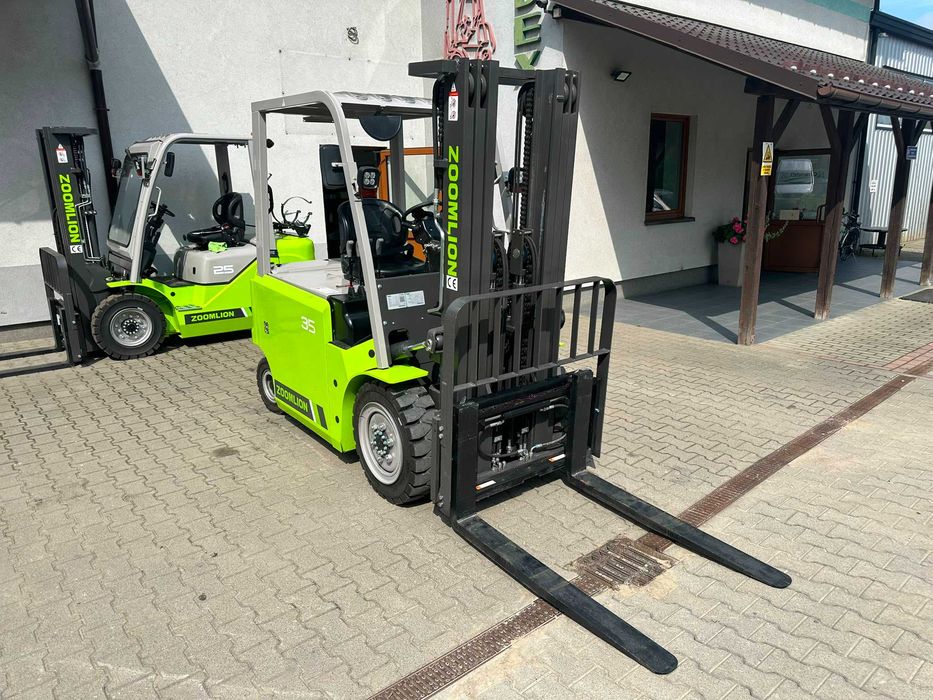 Wózek widłowy elektryczny Zoomlion FB35, 3,5t, Triplex 4,8m, 80V/460Ah