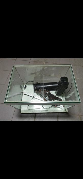 Aquário com tampa
