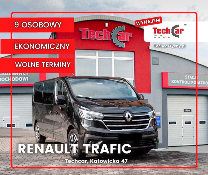 Wynajem busów 9-osobowych-Renault Traffic, Fiat Talento, Ford-automat