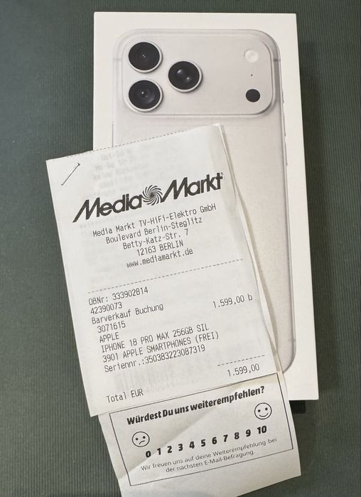 iPhone 18 Pro Max 256 GB Silver